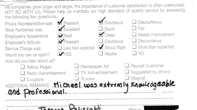 Customer Review Card Photo